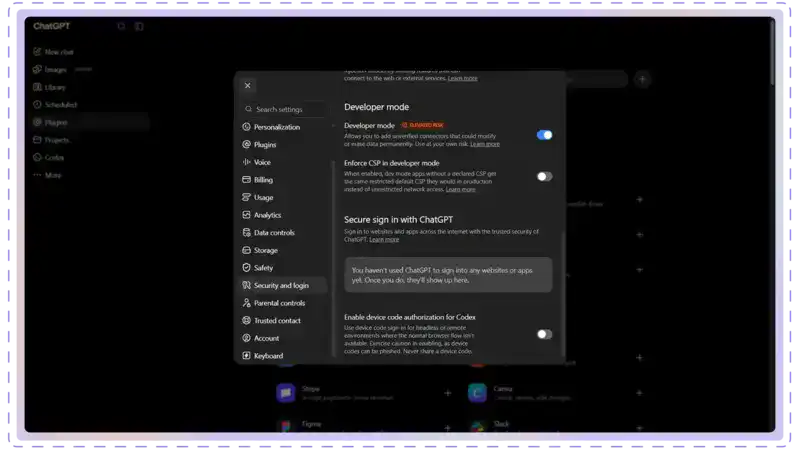 OpenAI developer mode
