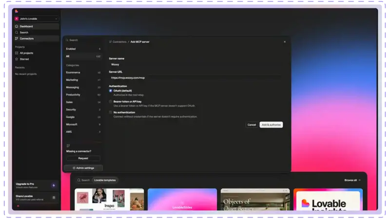 Lovable MCP connection