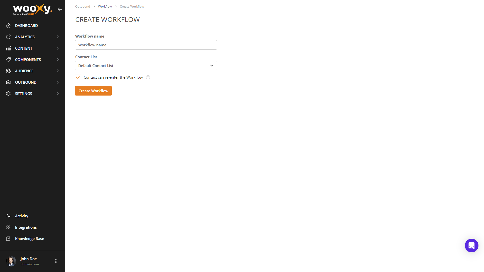 Create a Workflow Create a Workflow