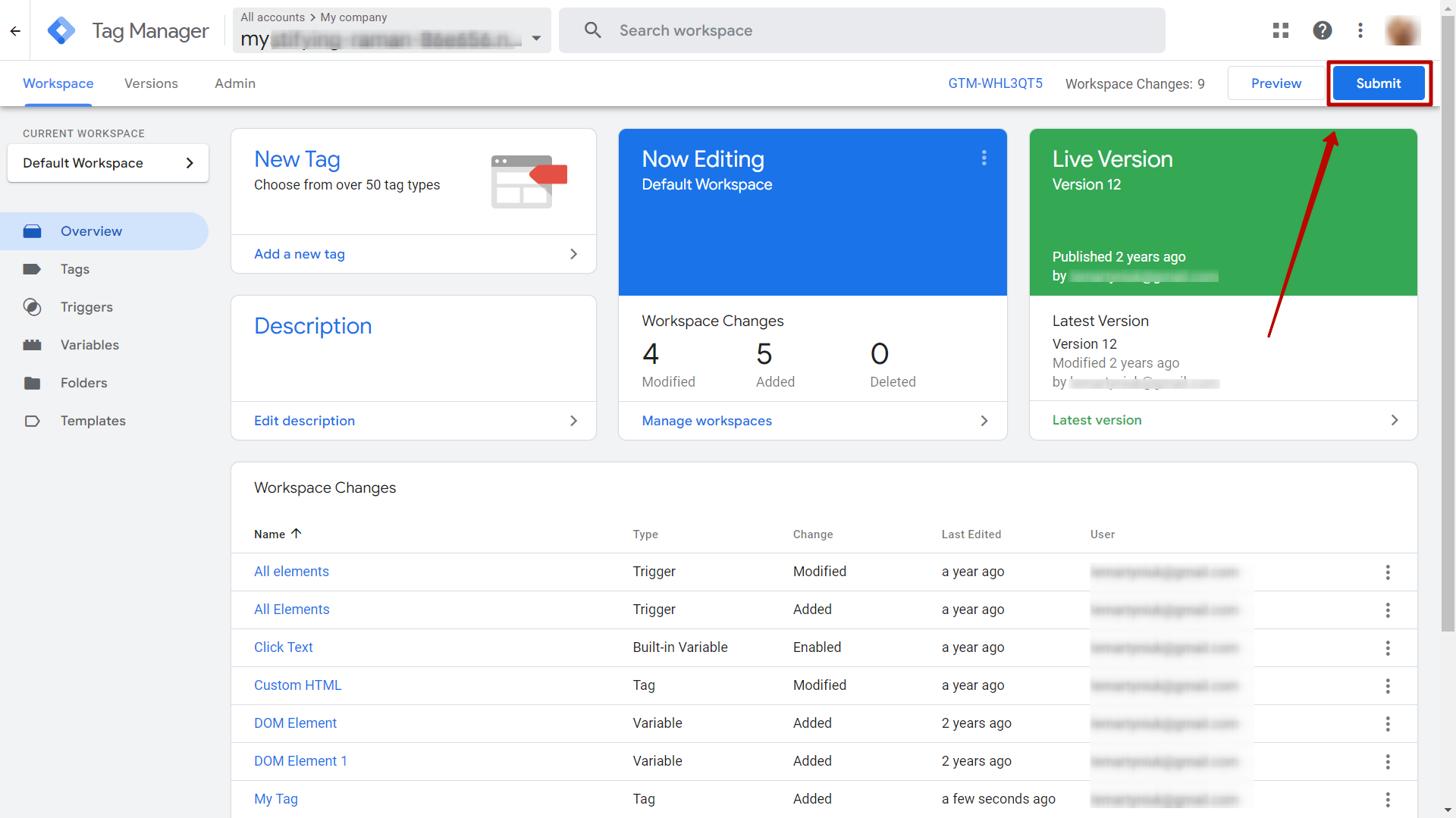 GTMSubmit changes GTMSubmit changes