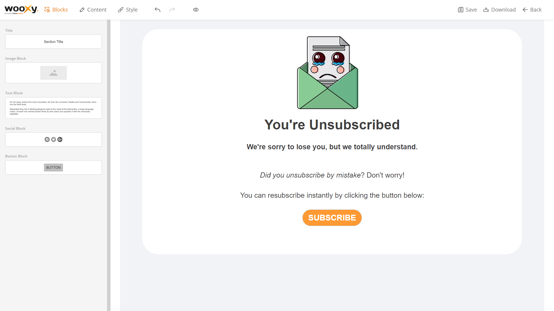 Drag & Drop editor Drag & Drop editor