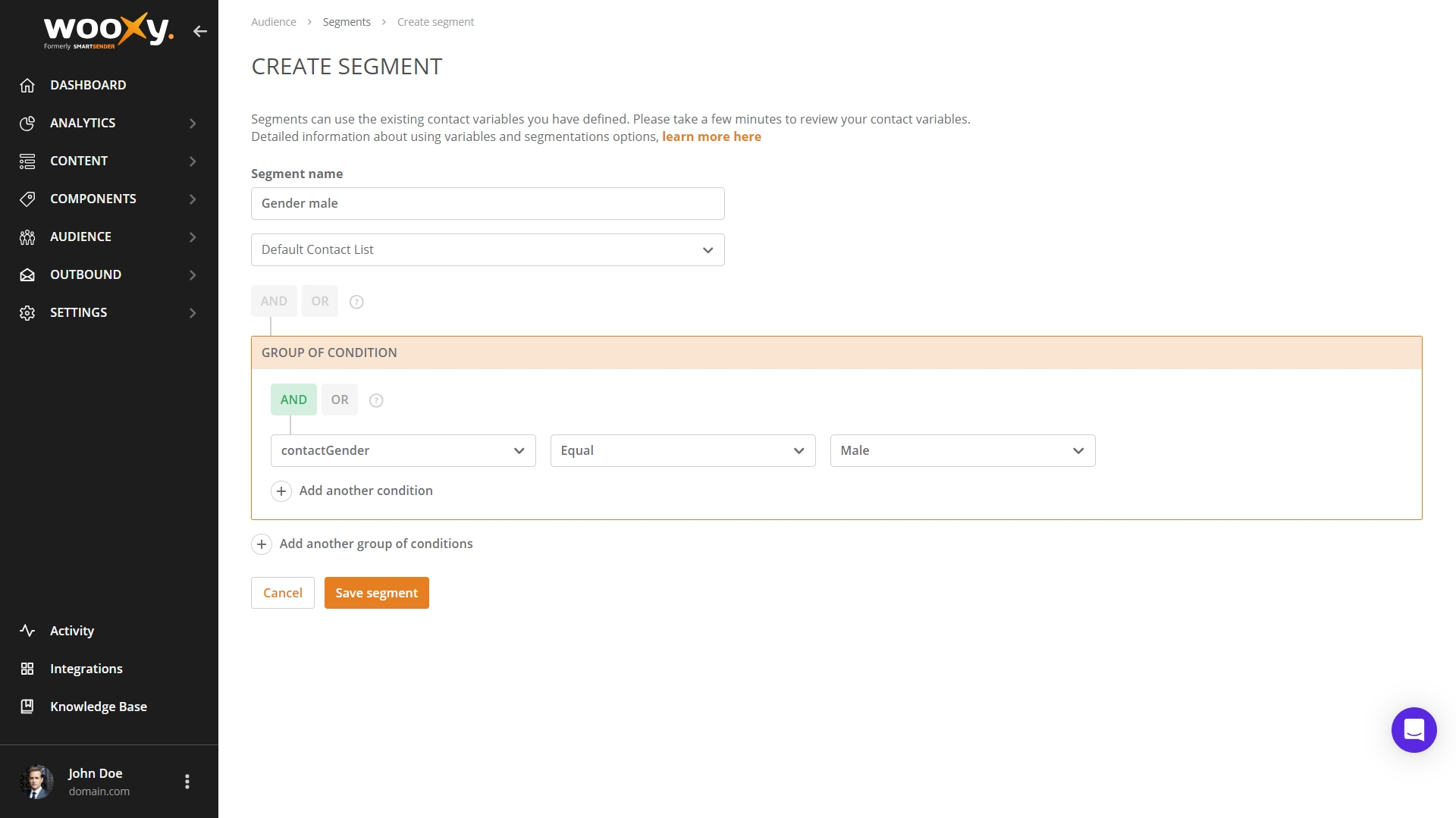 2nd segment sample 2nd segment sample