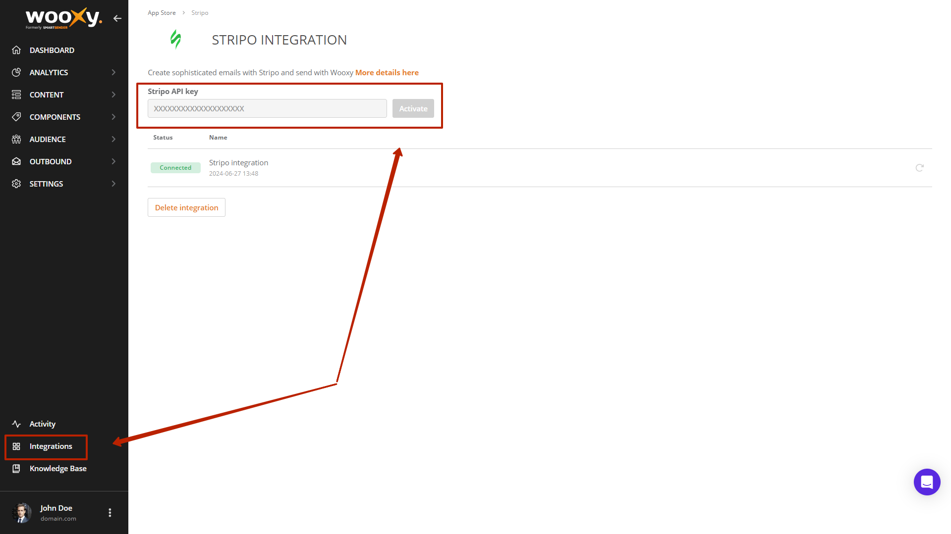 Stripo integration Stripo integration