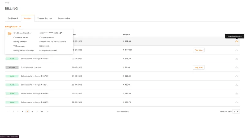 Billing - Invoice Billing - Invoice