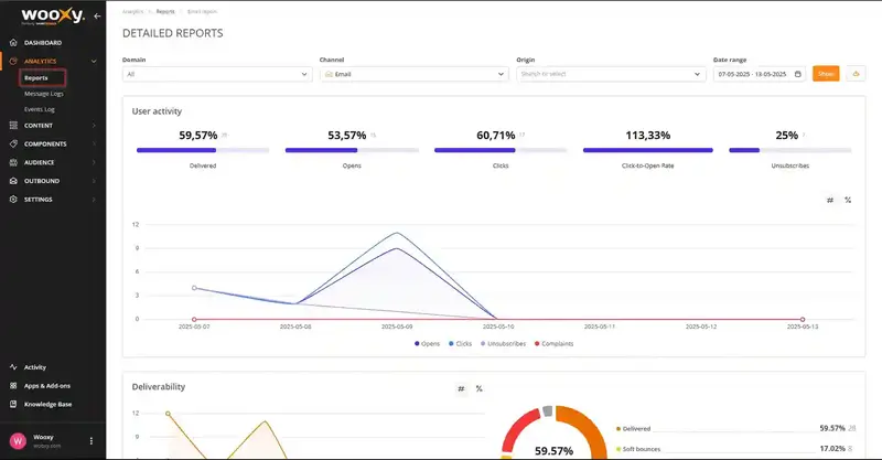 Detailed Reports Page Detailed Reports Page