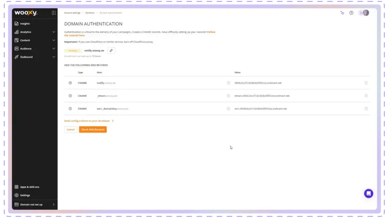 Domain authentication